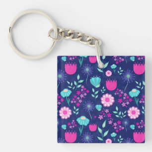 Delicate Bloemen en Botanische Details Sleutelhanger