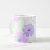 Delicate Bloemen en Krullen van Parels Mok (Voorkant links)