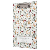 Delicate Bloemen gepersonaliseerd Klembord (Links)