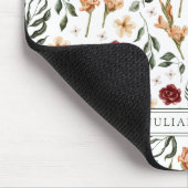 Delicate Bloemen gepersonaliseerd Muismat (Hoek)