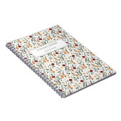 Delicate Bloemen gepersonaliseerd Notitieboek (Rechterzijde)