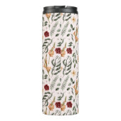 Delicate Bloemen Gepersonaliseerde Thermische Tumb Thermosbeker (Achterkant)