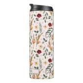 Delicate Bloemen Gepersonaliseerde Thermische Tumb Thermosbeker (Geroteerd rechts)