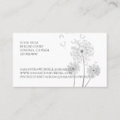 Delicate Bloemen Illustratie Doula Geboorte Verlos Visitekaartje (Achterkant)