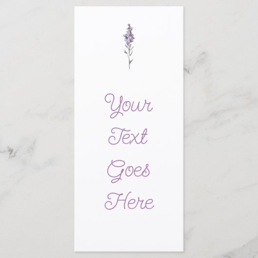 Delicate Bloemen Menu (Voorkant)