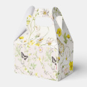 delicate bloemen met een vlinder in Chinese stijl Bedankdoosjes (Achterkant)