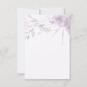 Delicate Bloemen met Kalligrafie Foto Rsvp (Achterkant)