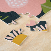 Delicate Bloemen: Naadloze  Beauty. Legpuzzel (Zijkant)