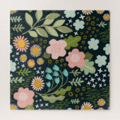 Delicate Bloemen: Naadloze  Beauty. Legpuzzel (Horizontaal)