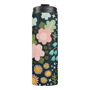 Delicate Bloemen: Naadloze Beauty. Thermosbeker