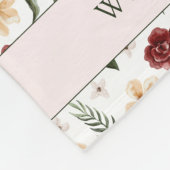 Delicate Bloemen Scrapbook Stijl Moederdag Fleece Deken (Hoek)