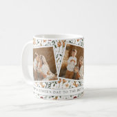 Delicate Bloemen Scrapbook Stijl Moederdag Koffiemok (Voorkant links)