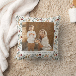 Delicate Bloemen Scrapbook Stijl Moederdag Kussen