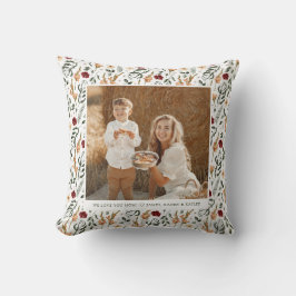 Delicate Bloemen Scrapbook Stijl Moederdag Kussen