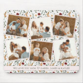 Delicate Bloemen Scrapbook Stijl Moederdag Muismat (Voorkant)