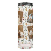 Delicate Bloemen Scrapbook Stijl Moederdag Thermosbeker (Achterkant)