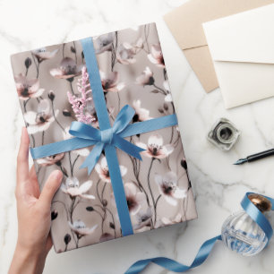  Delicate Bloemen & Stromende Wijnranken — Zachte  Cadeaupapier