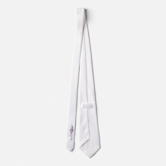 Delicate Bloemen Stropdas (Achterkant)