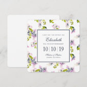 Delicate Bloemenaquarel - Bruidsmeisje Kaart (Voorkant / Achterkant)