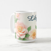 Delicate Bloemenkrans Koffiemok (Voorkant links)