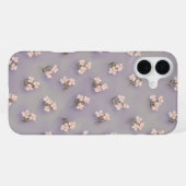 Delicate Bloemenspreiding iPhone Hoesje (Achterkant horizontaal)