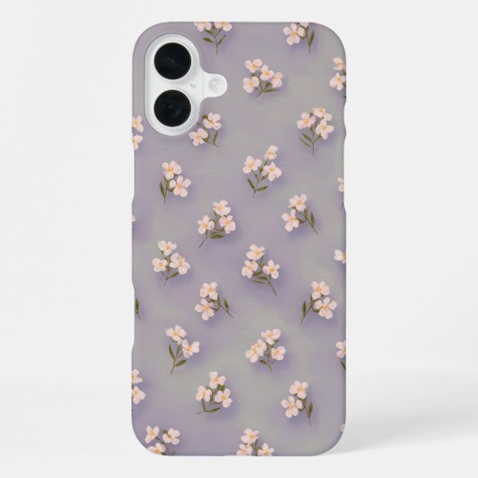 Delicate Bloemenspreiding iPhone Hoesje (Achterkant)