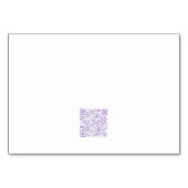 Delicate bloemstuk zitplaats toewijzing  kaart (Achterkant)