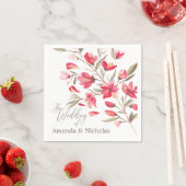 Delicate Bloom typografie rustieke bruiloft Servetten (Insitu)