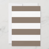 Delicate Bloom typografie, verticale bruiloft Kaart (Achterkant)