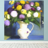 Delicate Blooms Muurdecoratie  Canvas Afdruk (Insitu (Houten vloer))