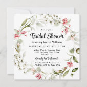 Delicate Blossom Waterverf Vrijgezellenfeest Kaart (Voorkant)