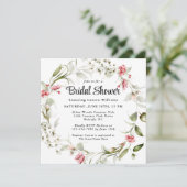 Delicate Blossoms Waterverf Floral Vrijgezellenfee Kaart (Staand voorkant)