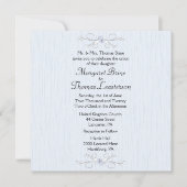 Delicate Blue 2 Wedding Invitation Kaart (Voorkant)