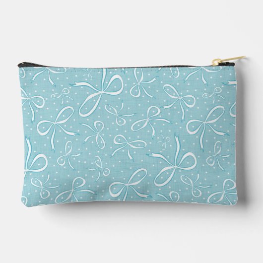 Delicate Blue Coquette Bows Etui (Achterkant)