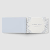 Delicate Blue Floral Wedding Gastenboek (Volledig)