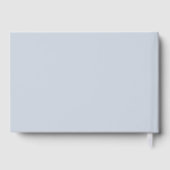 Delicate Blue Floral Wedding Gastenboek (Achterkant)