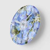 Delicate Blue Lacecap Hydrangea  Ronde Klok (Hoek)