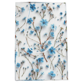 Delicate Blue Wildflowers Art Medium Cadeauzakje