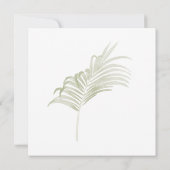 Delicate Blush Floral Greenery Vrijgezellenfeest I Bedankkaart (Achterkant)