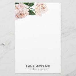 Delicate Blush-Rozen Briefpapier