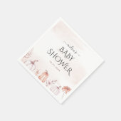 Delicate Blush Warm Tone Herfst Pumpkin Baby showe Servet (Hoek)