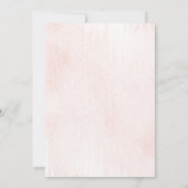 Delicate Blush Wash with Modern Black Botanical  Kaart (Achterkant)
