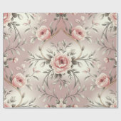 Delicate Blush Waterverf Gift Wrap Cadeaupapier (Vlak)