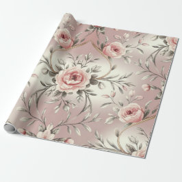 Delicate Blush Waterverf Gift Wrap Cadeaupapier