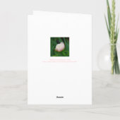"DELICATE BLUSHING PEONY/ BEDANKT" NOTECARD BEDANKKAART (Achterkant)