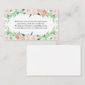 Delicate Boeket Boek Aanvraag Kaart (Voorkant / Achterkant)