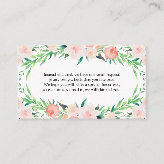 Delicate Boeket Boek Aanvraag Kaart (Voorkant)