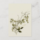 Delicate Boho groen bruiloft receptie Informatiekaartje (Achterkant)