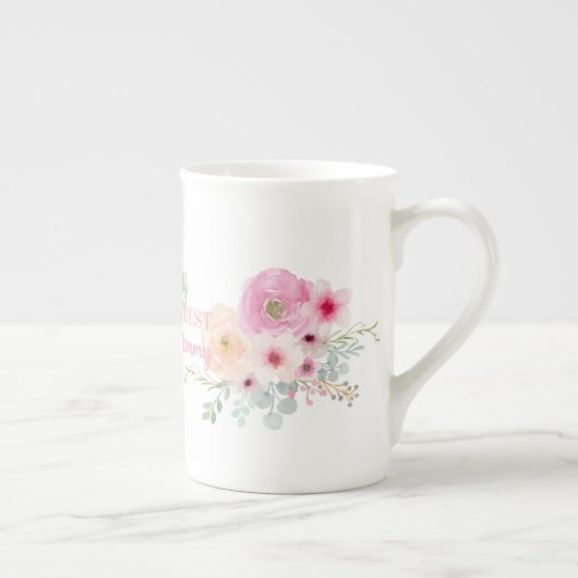 Delicate Bone China CORGI Mama Verjaardag Mok (Rechts)