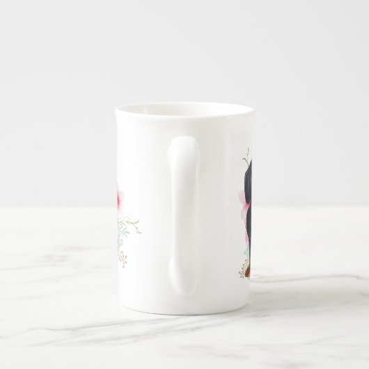 Delicate Bone China DACHSHUND Mama Verjaardag Mok (Achterkant)